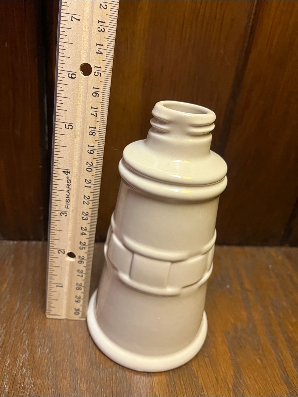Cream Ceramic Longaberger Soap/Lotion Bottle Without Pump - Picture 3 of 4